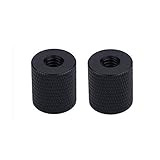 マイクスタンドアダプター 1/4 ネジ メスから1/4"メス 変換アダプター マジックアーム カメラ三脚アダプター カメラスタンド 雲台 三脚 アーム 接続用 (2個セット) M07 (1/4 メスから1/4 メス)