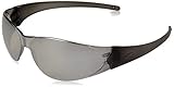 MCR Safety CK117 Checkmate Polycarbonate Silver Mirror Lens Safety Glasses with Non-Slip Bayonet Tem