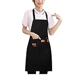 エプロン2枚セット シンプルエプロン 首掛けエプロン女性用 着脱簡単 カフェエプロンレディースエプロン メンズエプロン男性用作業エプロン 撥