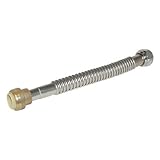 EZ-FLO 437224 Stainless Steel Corrugated Water Heater Connectors-3/4-Inch Fip X 3/4-Inch Push-Fit [並