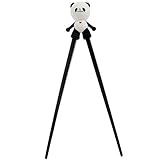 TOOGO Cute Bear Plastic Chopsticks with Silicone Guide/Training Connector-black by TOOGO