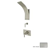 Rohl WAVEKIT36L-STN Wave Thermostatic Shower Package with Lever Handles Includes Wa191L Wa31L & Wa13