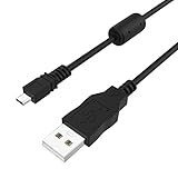 交換用USBケーブル 写真転送コード データ同期充電ケーブル パナソニック Lumix カメラ DMC-G7 DMC-S5 DMC-ZS25 DMC-TZ35 ZS40 ZS50 TS30 SZ3 TZ8 TZ11 TZ15 TZ24などに対応。