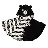 ダブルB(mikihouse) 変身フリースマント 黒（05）