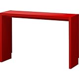 岩附(IWATSUKI) オーダーコンソール レギュラー 幅121cm 奥行29.5cm 幅木よけ加工有り 日本製 シェルフィット shelfit レッド OC-70121RHRD