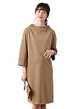 Angeliebe エンジェリーベ マタニティ ワンピース 授乳口付き ボトルネック ワイド スリーブ ワンピ 妊婦服 産前 産後 フリー ベージュ 22205 22205200