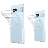 BonwFzin【2枚セット】 適用 Google Pixel 7a クリア ケース 透明 グーグル ピクセル 7a スマホケース GooglePixel7a 透明カバー TPU ソフト カバー CASE 軽い 薄型 軽量 薄い 耐衝撃 バンパー クリア 【2枚set】