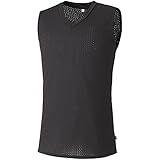 [ミズノ] テニスウェア ドライエアロフロー インナーシャツ ノースリーブ 高通気 ストレッチ性 62JA2055 ブラック S