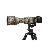Rolanpro レンズカバー, SIGMA 150-600mm F5-6.3 DG OS HSM Contemporary（AF Version）に適合する望遠レンズ用カモフラージュコート, 三層構造保護 [色番号：緑のジャングル迷彩]