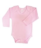 BabywearUK British MadeボディベストEnvネックLong Sleeved 6-12 Months ピンク 5060325511976