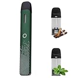ECOCCO 電子タバコ 互換用dr.vape model2セットドクターベイプ2 本体 爆煙 ドクターベイプ2バッテリー スターターキット大容量450mAh 互換セット ミントメンソール クラシックスモーク フレーバーカートリッジ 2個付き (みどり)
