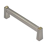 Wisdomストーン412196sn-ay Longサテンニッケルでアンティークイエロークリスタルキャビネット引き出し、3 – 3 / 4 "