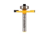 Yonico 14183q #10 ビスケットジョイントスロットカッタージョインティング/スロッティングルータービット 1/4インチ（0.63センチ）のシャンク付き