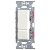 スガツネ工業 埋込ダブルスイッチ AC300V 15A ピュアホワイト PXP-J-NKW02008-PW