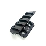 MILQUEST(HALEYタイプ オフセットマウント 20mmレールマウント)【4スロット 金属製】(ブラック) (M-LOK/KEYMOD兼用)