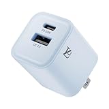 TYB 急速充電器 20W 30分50％充電 超小型急速充電器 iphone充電器 pd充電器 AC充電器 ACアダプター usb type c 充電器 スマホ充電器 iPhone iPad PSE認証 QC3.0 2ポート (ブルー)