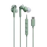 オーディオテクニカ ATH-CKS330C GRイヤホン 有線 1.2m マイク付き USB Type-C 重低音 カナル型 PC Windows Mac Android グリーン