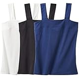 Amazon セシール キャミソール ベアトップ風 チラ見え防止 幅広ストラップ レディース インナーキャミソール タンクトップ 通販