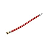 uxcell エアポンプホース 35cm 長さ レッド 銅のトーン ゴム タイヤインフレータ 自動車 オートバイ