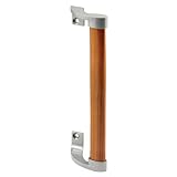 Prime-Line Products C 1110 Sliding Door Pull, 6-1/2-Inch, Gray with Wood Handle, Crossly by Prime-Li
