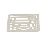 SODIAL(R)ステンレス鋼27パターンの図面製図ツール