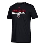 Adidas DC United Football Club Mls The Go toパフォーマンスブラック半袖Tee X-Large