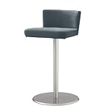 オリバー ダイニング ハイカウンターチェア スチール ビニールレザー張り シルバー×ダークグレー (S・CS-133・ST+AL-04P)