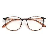 [FEISEDY] ブルーライトカットメガネ 紫外線カット UV400 透明レンズ TR90フレーム パソコン用 度なし おしゃれ 韓国 男女兼用 B1136