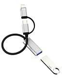 USB C Lightning to USB OTG 3.0アダプター（2in1）対応iPhone 16 15 14 13 12 Pro Max Apple用 USB-Aメス Type-Cオス 対応iPad MacBook 対応Samsung カメラ Android互換アダプター