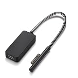 Sisyphy Surface to USB C PD 急速充電ケーブル 65W 15V4A、Type-C メス to Surfaceポート 0.2m、65w以上のPDアダプター必要 両端 USB-C ケーブル必要、Microsoft Surface Pro11/10/7/6/5/4/3 Go3/2/1、Surface Laptop1/2/3/6、Surface Book 対応