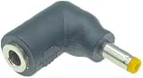 CNCTWO(コネクトツー) 外径4.0mm/内径1.7mm(オス)-外径3.5mm/内径1.35mm(メス) DC形状変換 L字型アダプタ 24V/5A対応 35134017Lr