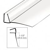 98 "クリアポリu-channelと1 – 1 / 8 " Fin 3 / 8インチガラス