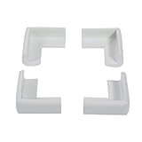 4pcsベビーセーフティコーナープロテクターテーブルエッジソフトキッズガード（アイボリーホワイト）