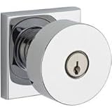 Baldwin EN。Con。CSRモダンSingle円柱Keyedエントリドアノブセットwithモダン、 ENCONCSR260