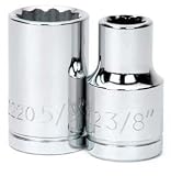 Williams 32234 1/2-Inch Drive Shallow Socket, 12-Point, 1-1/16-Inch by Williams