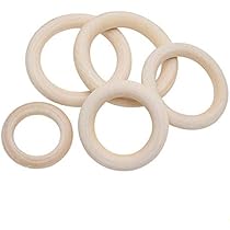 ハンドメイド 半月形 木製リング ハンドメイド 半月形 木製リング