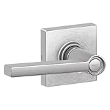 Schlage j40-sol-col SolsticeプライバシードアレバーSet with Decorativeコルトントリム、サテンクローム