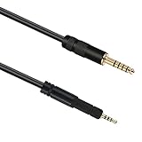 luxferre 4.4mm HD599 HD598 HD558 HD595 HD569 HD579 HD518 交換 ヘッドホンケーブル バランス ケーブル リケーブル アップグレード ケーブル 4.4mmバランス標準プラグ ヘッドホン 延長 コード 4.4 mm 2.5 mm 変換 NW-WM1A NW-WM1Z NW-ZX300 TA-ZH1ES PHA-2A 等に対応 低抵抗 無酸素銅 ケーブル (1.2m, 4.4mmバランス5極)