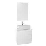 Iotti tn413時間容器シンク浴室洗面化粧台壁マウントミラー付き含ま 24 Inch Iotti TN413 1