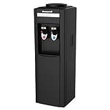 Honeywell hwb1052bキャビネット自立ホットとコールド水ディスペンサーwithステンレススチールタンクの改善に役立つ水Taste and Avoid腐食、子安全ロックのホット水、ブラック