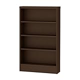 岩附(IWATSUKI) 書棚 ダークブラウン 高さ110cm 幅60 奥行17.5 スリム 幅木よけ加工無し 日本製 CS-W60-H110SDB