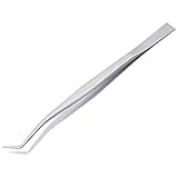 KFI プロ用 ピンセット 先細 先曲 160mm 日本製 K-14