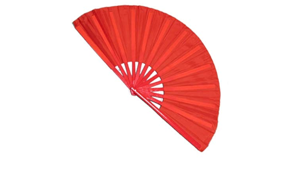 Amazon 舞踊功夫扇子 無地 竹骨カンフー扇子大 赤 和装小物 通販