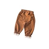 ALLAIBB ベビー パンツ 女の子 キッズ ロングパンツ スキニー カジュアル レース かわいい お祝い 韓国風 size 73 (カラメル)