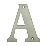 住宅用レター番号仕上げ:つや消しニッケル、文字: A