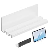 Toski マグネット タブレットホルダー 角度調整可 バスルーム 壁掛けホルダー 磁石 収納 スマホスタンド タブレット置き 冷蔵庫 浴室 洗面所 トイレ キッチン ホワイト