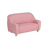 ミニソファー 2人掛け キッズソファ 布張り Petit 2P Z22 ソフトピンク