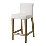 【IKEA/イケア】HENRIKSDAL バースツール 背もたれフレーム付, オーク