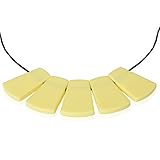 Lil' Jumbl Baby Teething Necklace | Organic Food Grade Silicone | BPA-Free (Yellow) [並行輸入品]