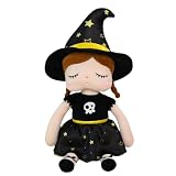 Mdikawe ぬいぐるみ、ハロウィン人形,ぬいぐるみ漫画魔女の女の子人形かわいいフィギュアおもちゃ | かわいいハロウィン装飾ぬいぐるみ漫画フィギュアおもちゃ、魔女人形子供大人用